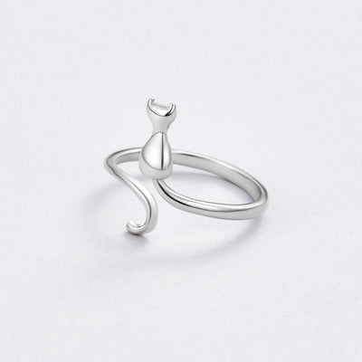 Anillo de plata Gato de Medianoche
