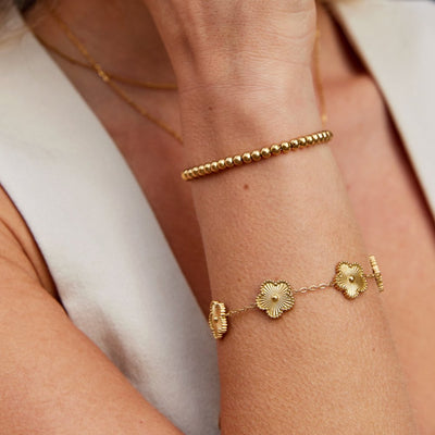 Pulsera de Oro con Perlas Nila