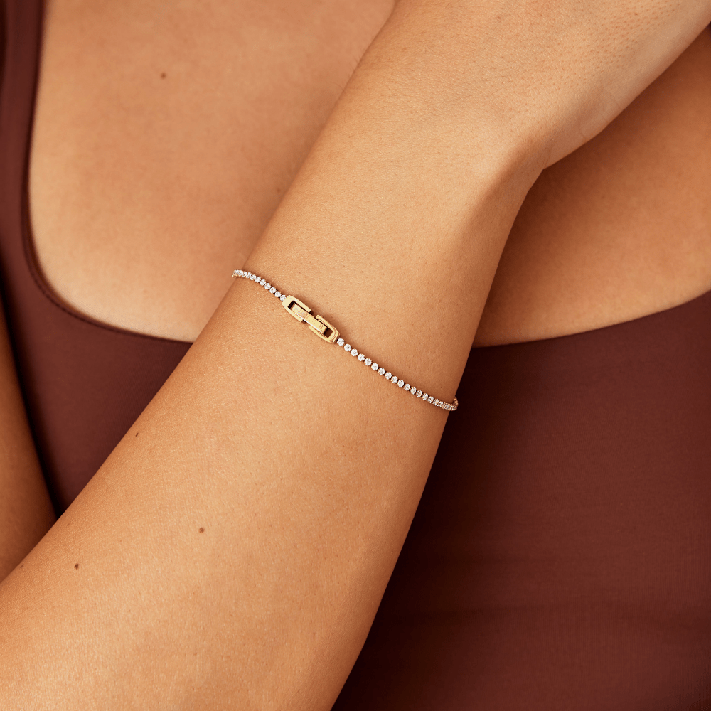 Pulsera de Cristal Dorado Niyah