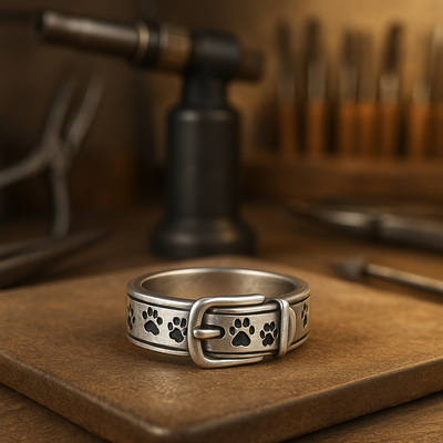 Anillo de Collar Inspirado en Perros, Bonito y Estiloso
