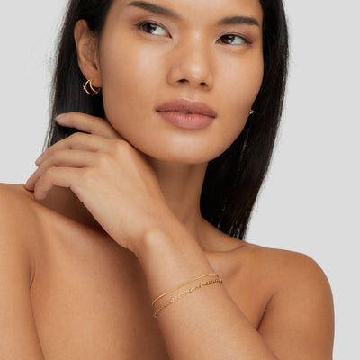 Pulsera de Capa de Oro Pia