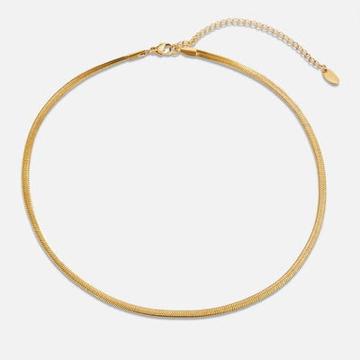 Collar de Cadena de Serpiente en Oro