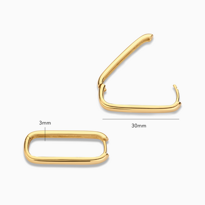 Aros Grandes con Íconos | Oro