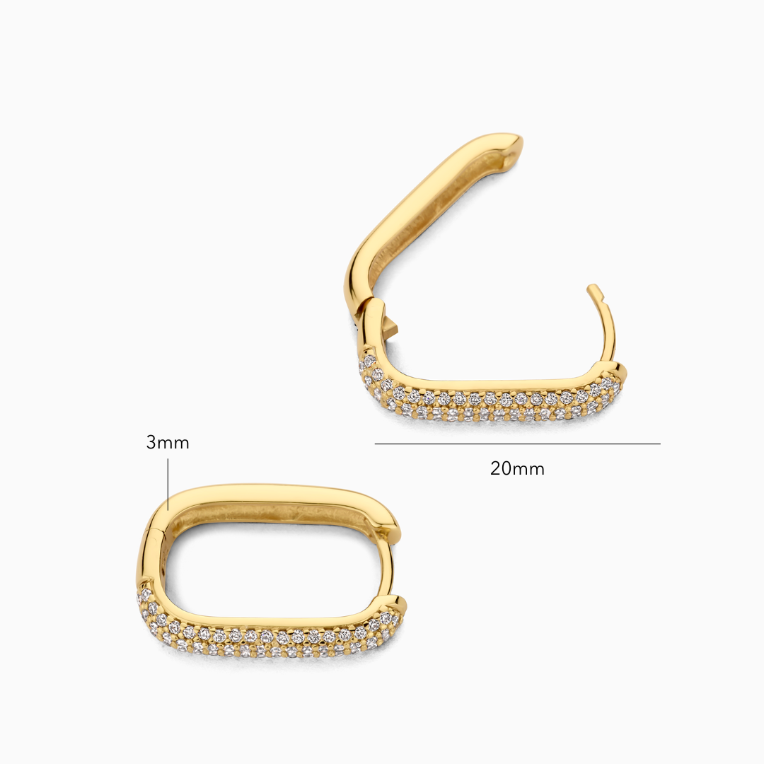 Aros Pavé de Icono | Oro