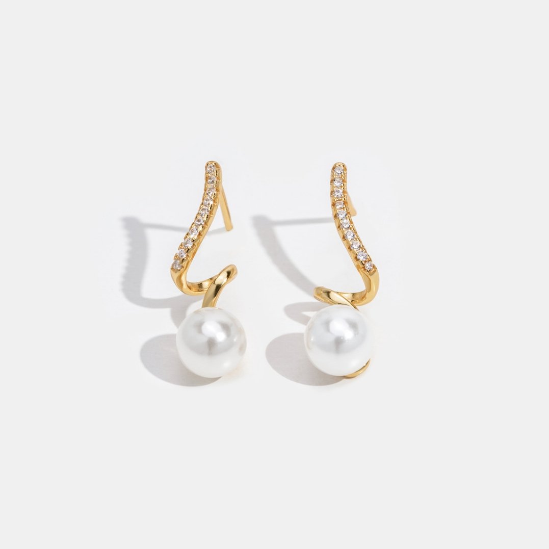 Pendientes Tam Perla Onda