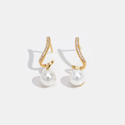 Pendientes de Olas de Perlas Tam