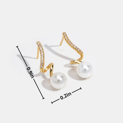 Pendientes Tam Perla Onda