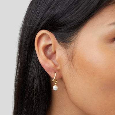 Pendientes Tam Perla Onda