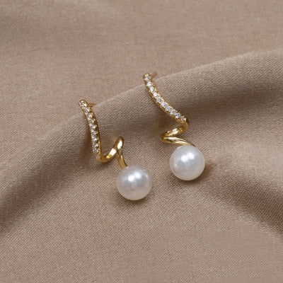 Pendientes Tam Perla Onda