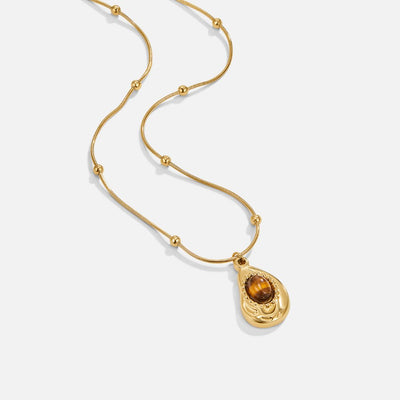 Collar con colgante de Tigerstein