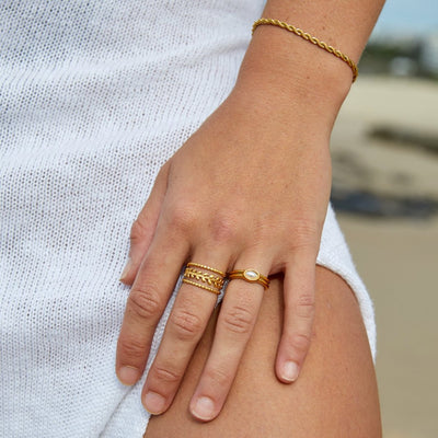 Pulsera de Oro Chic Torcido