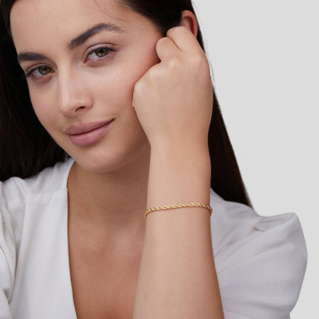 Pulsera de Oro Chic Torcido